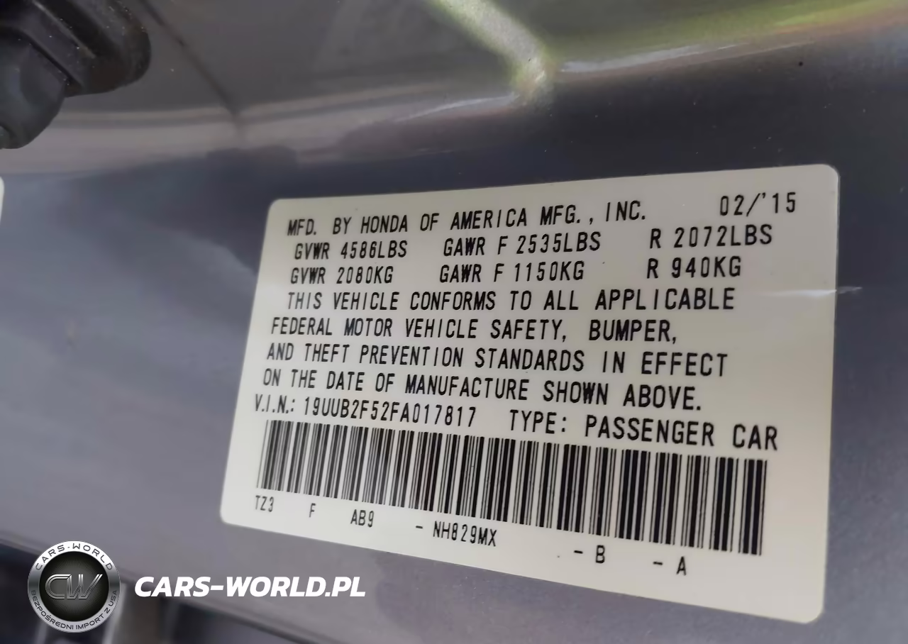 2015 Acura Tlx V6 Tech VIN:19UUB2F52FA017817 - 9