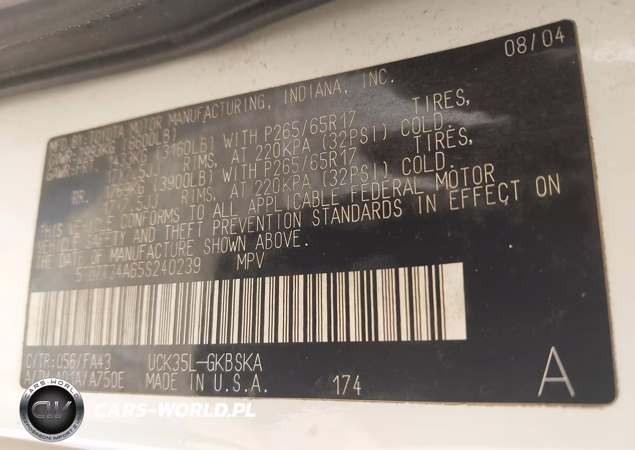 2005 Toyota Sequoia Sr5 V8 VIN:5TDZT34A65S240239 - 9