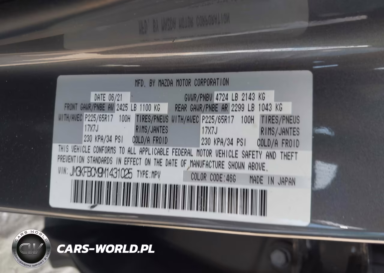 2021 Mazda Cx-5 Touring VIN:JM3KFBCM9M1431025 - 9