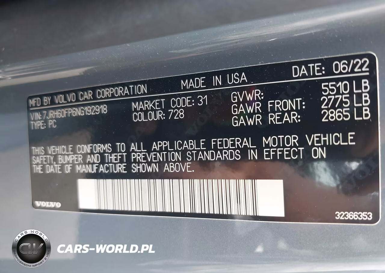2022 Volvo S60 Recharge Plug-In Hybrid T8 Polestar Engineered Extended Range VIN:7JRH60FP6NG192918 - 9