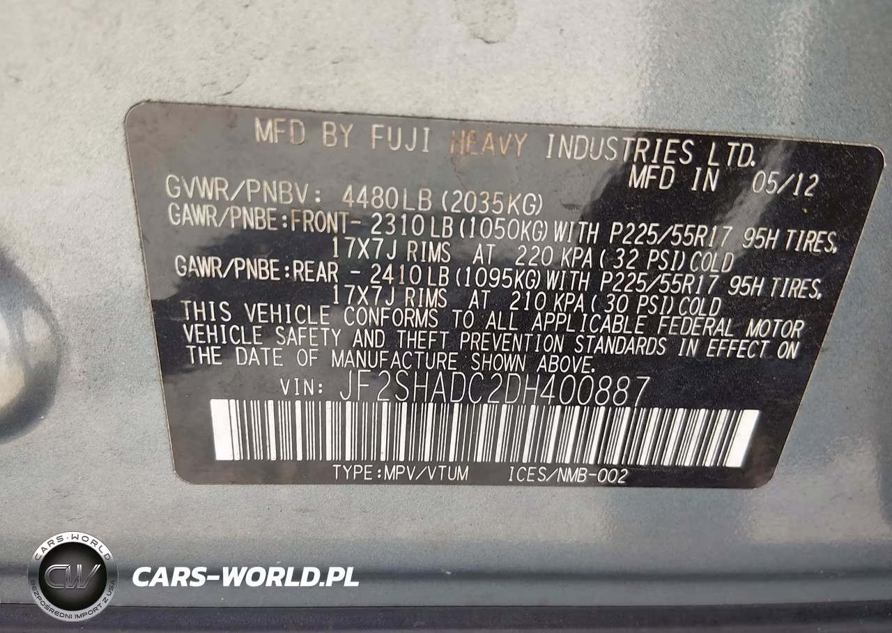 2013 Subaru Forester 2.5X Premium VIN:JF2SHADC2DH400887 - 9