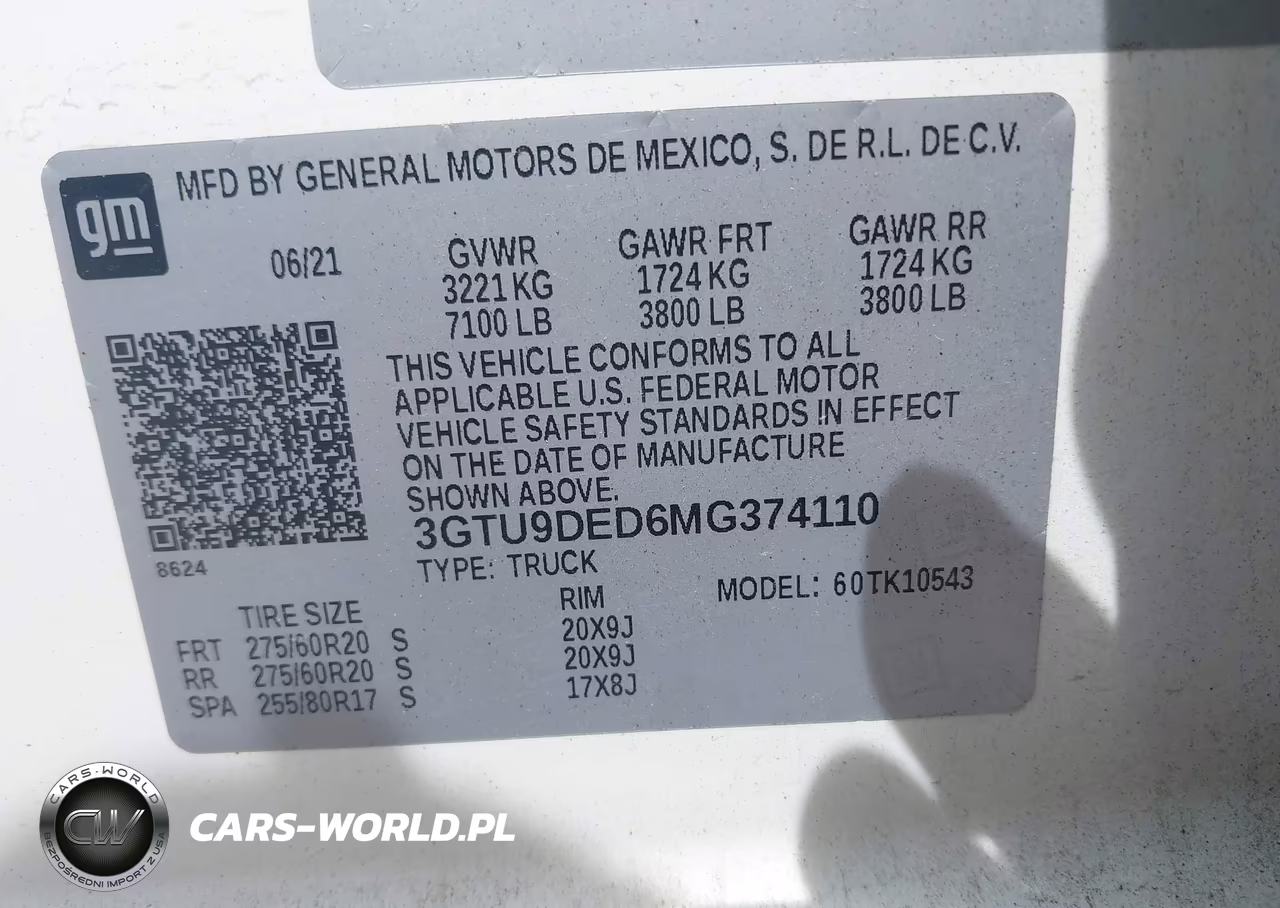 2021 GMC Sierra 1500 4Wd Short Box Slt VIN:3GTU9DED6MG374110 - 9