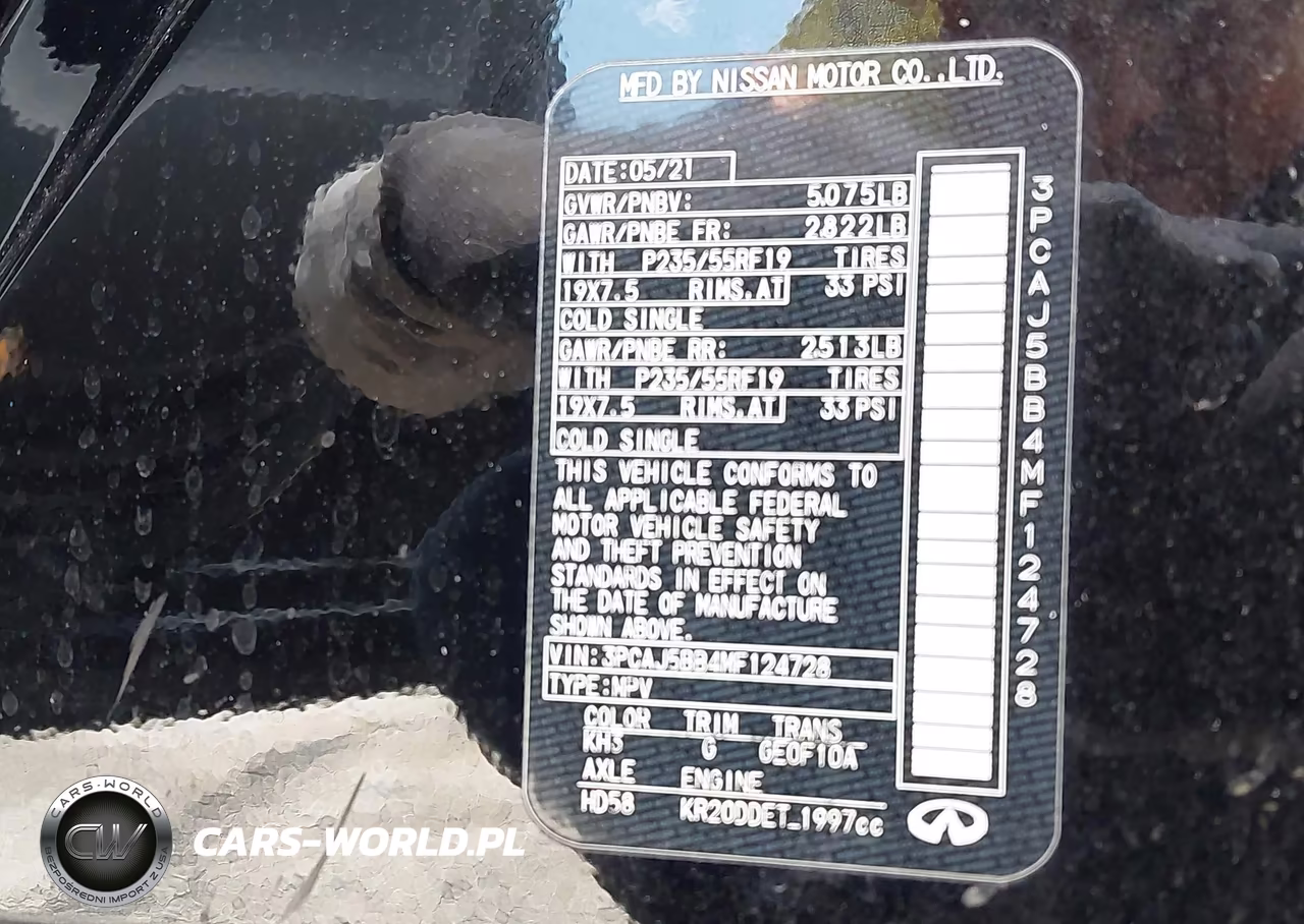 2021 Infiniti Qx50 Luxe Awd VIN:3PCAJ5BB4MF124728 - 9