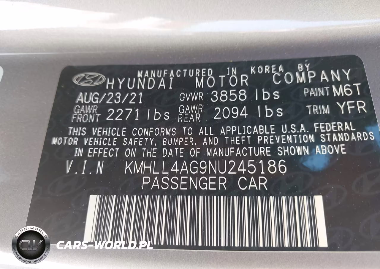 2022 Hyundai Elantra Se VIN:KMHLL4AG9NU245186 - 9