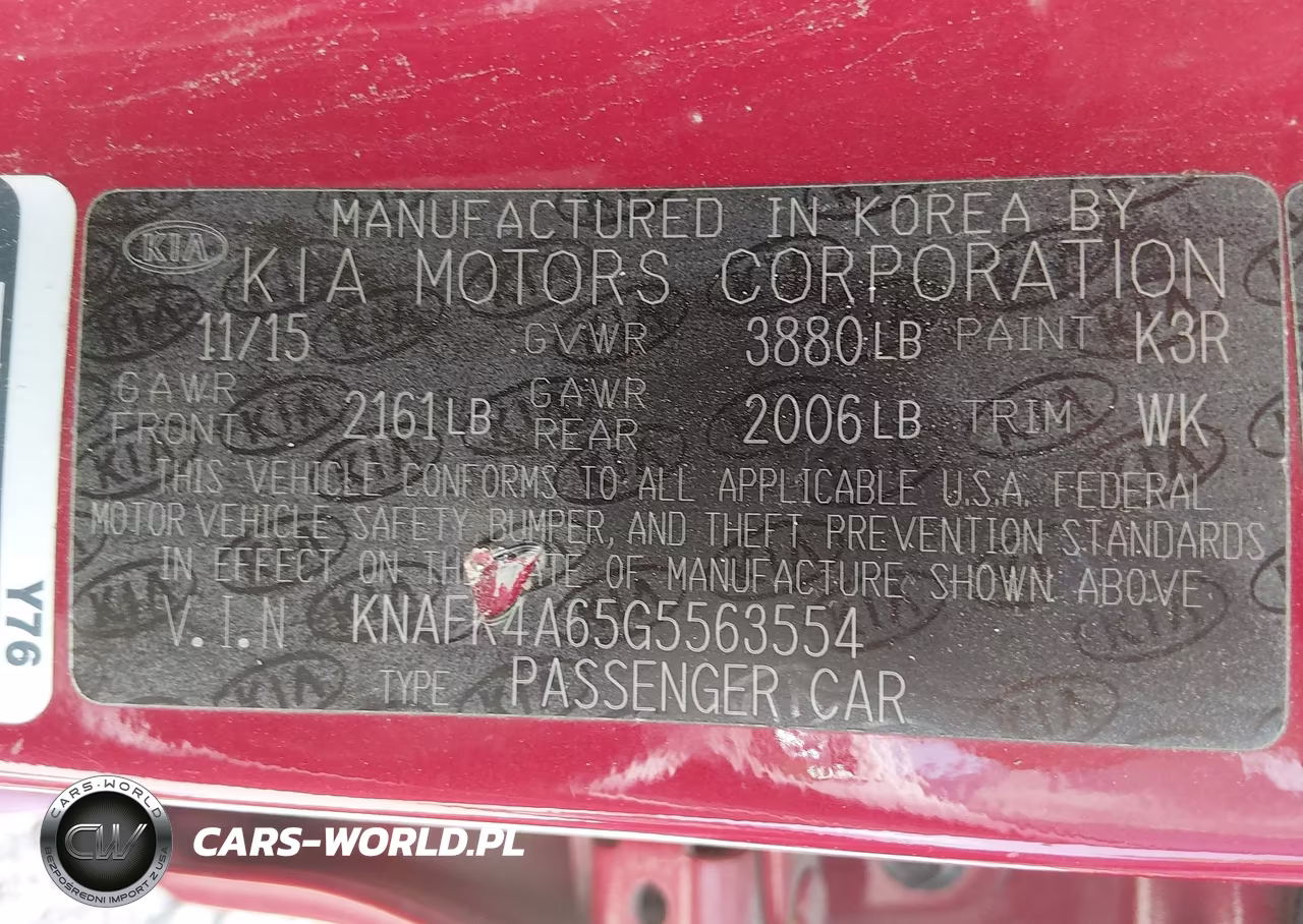 2016 Kia Forte Lx VIN:KNAFK4A65G5563554 - 9
