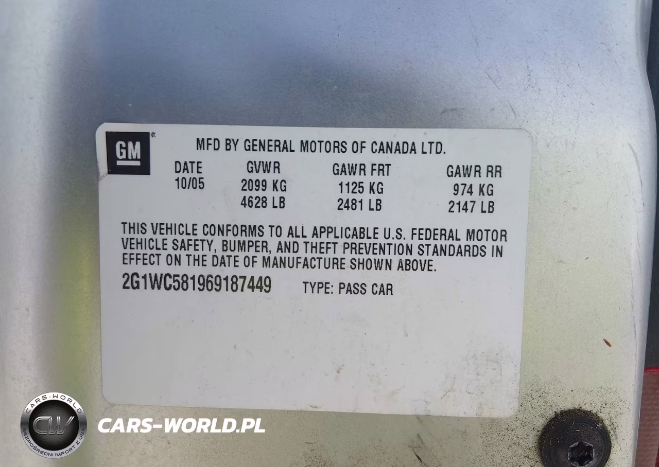 2006 Chevrolet Impala Lt VIN:2G1WC581969187449 - 9