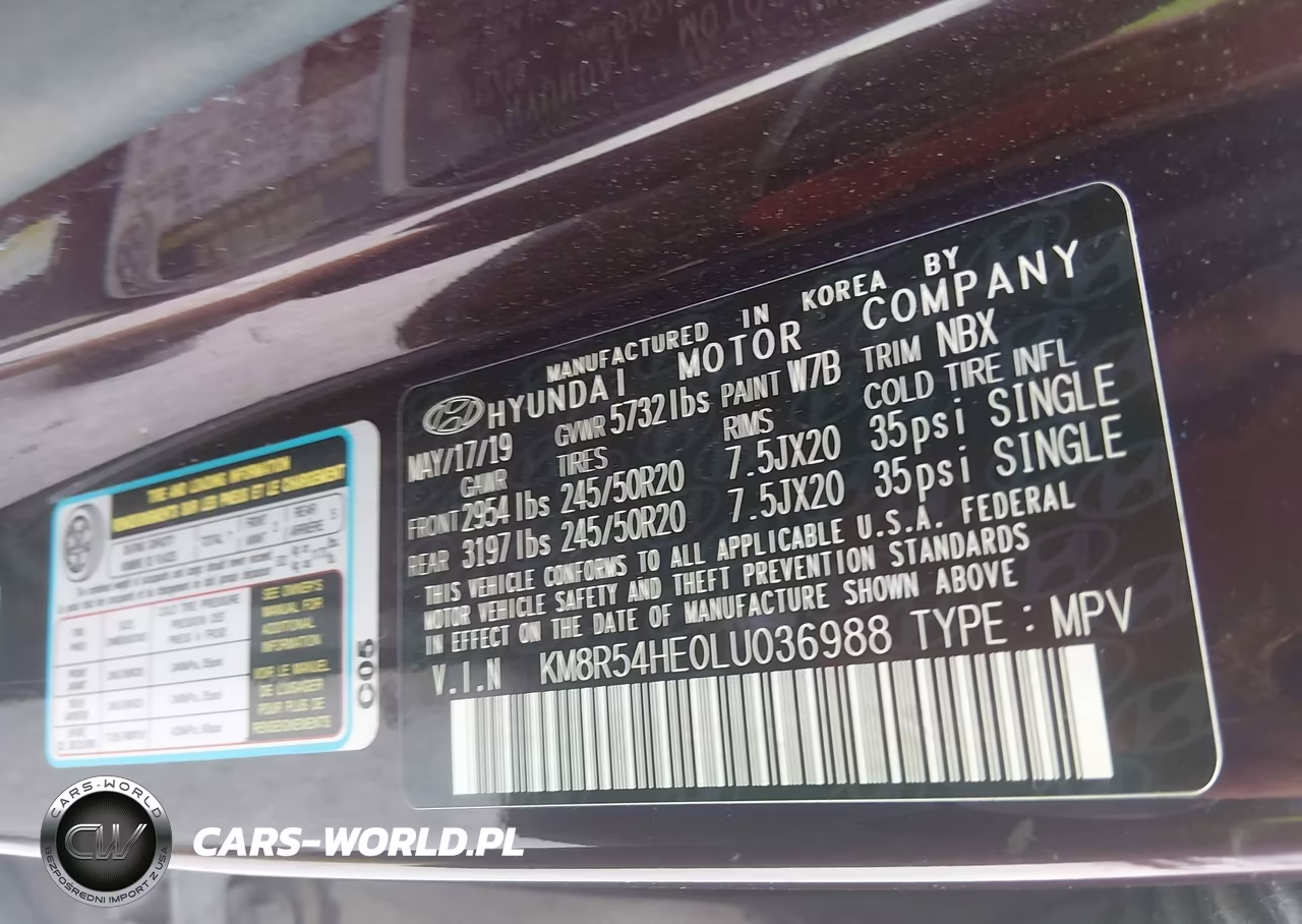 2020 Hyundai Palisade Limited VIN:KM8R54HE0LU036988 - 9