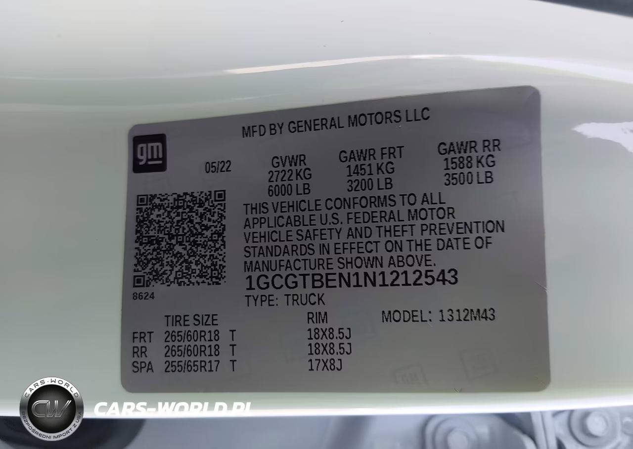 2022 Chevrolet Colorado 4Wd Short Box Wt VIN:1GCGTBEN1N1212543 - 9