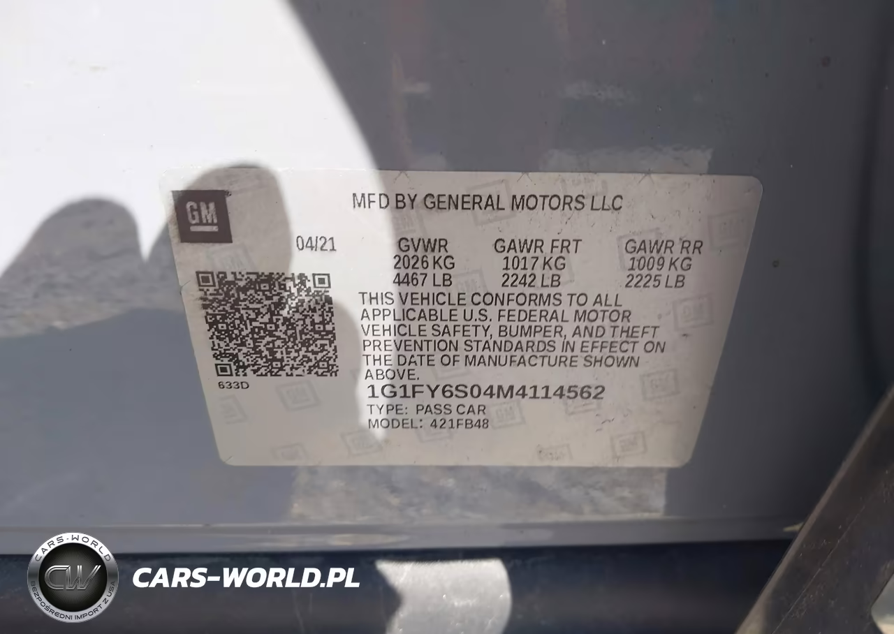 2021 Chevrolet Bolt Ev Fwd Lt VIN:1G1FY6S04M4114562 - 9