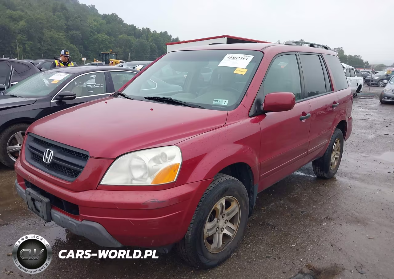 2004 Honda Pilot Ex-L VIN:2HKYF18784H604784 - 2