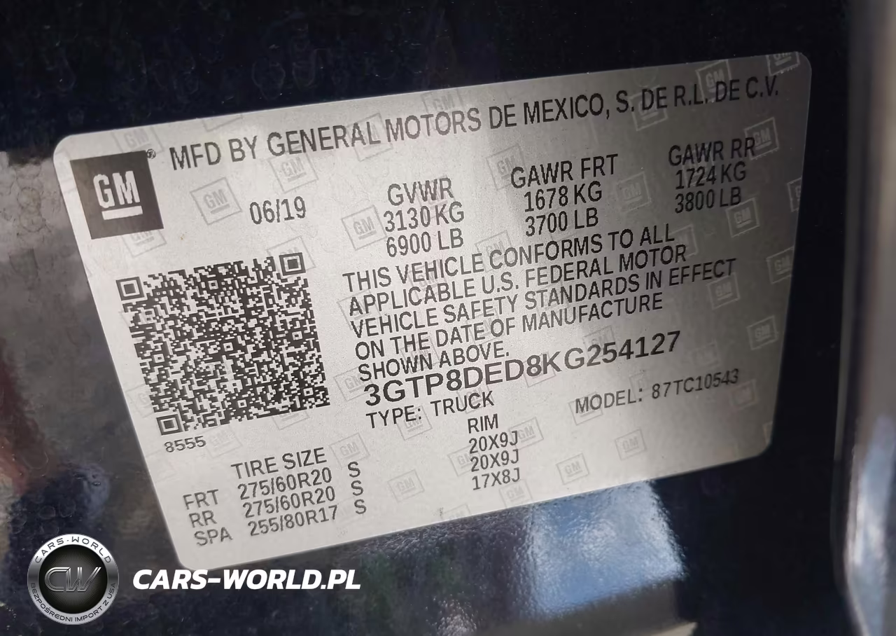 2019 GMC Sierra 1500 Slt VIN:3GTP8DED8KG254127 - 9