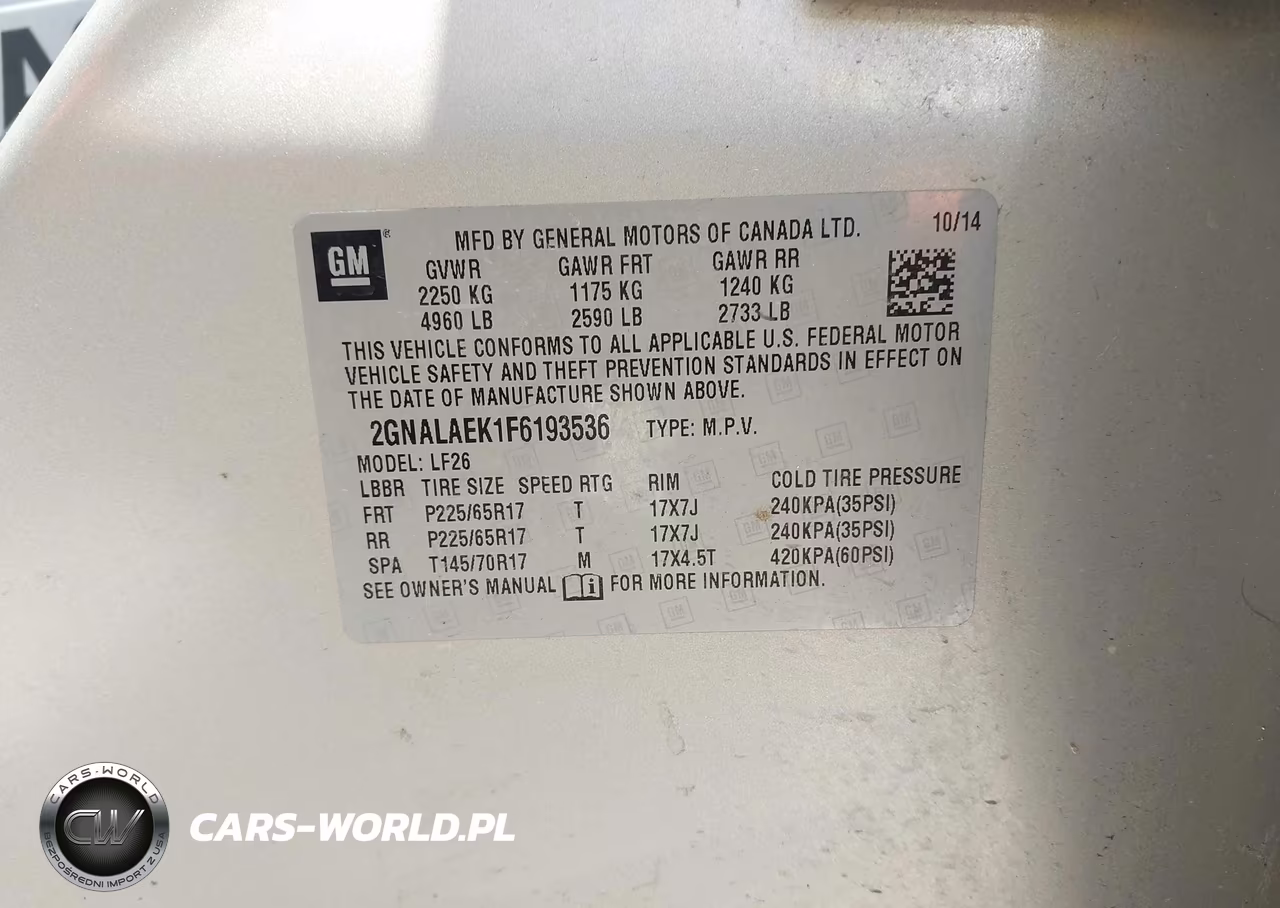 2015 Chevrolet Equinox Ls VIN:2GNALAEK1F6193536 - 9