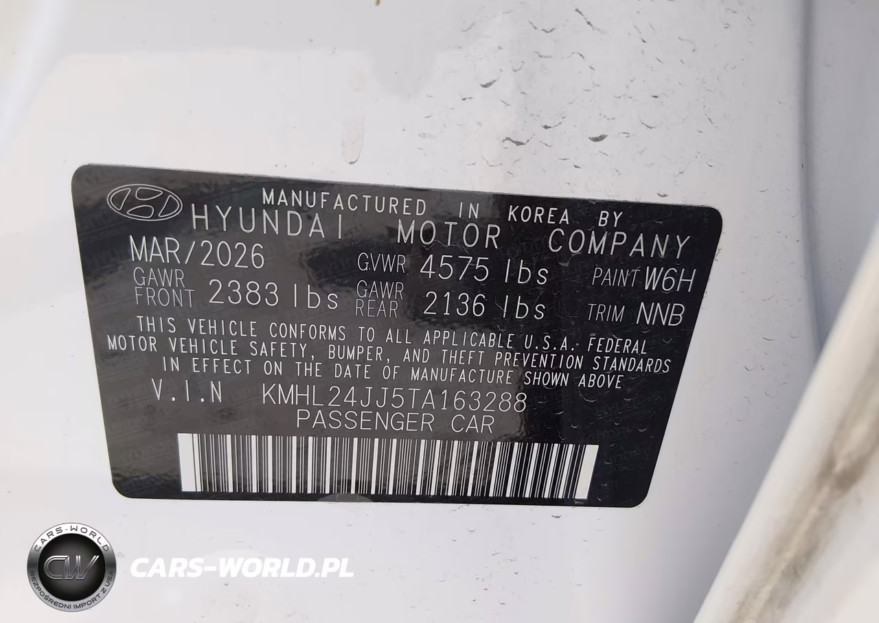 2026 Hyundai Sonata Hybrid Blue VIN:KMHL24JJ5TA163288 - 9