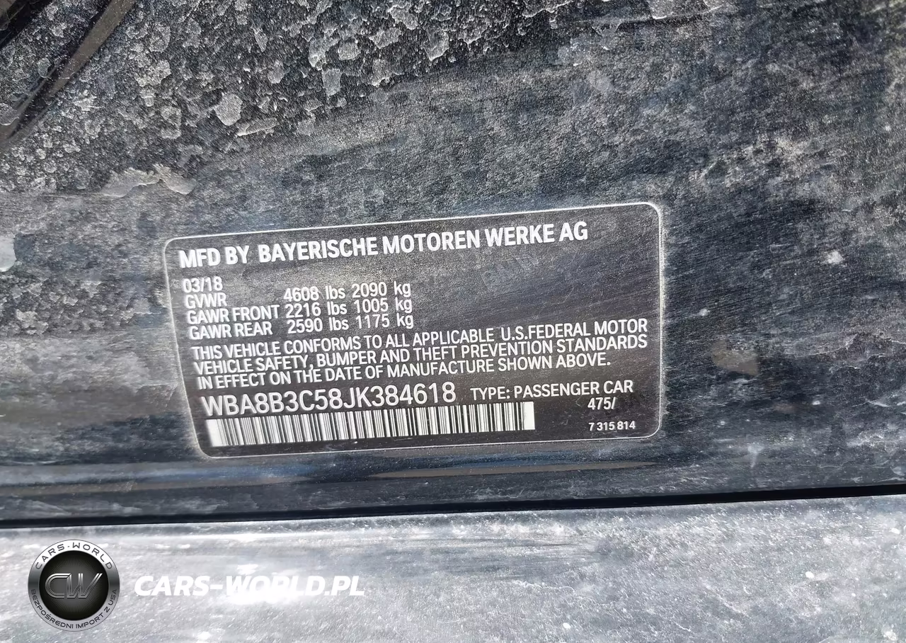 2018 BMW 340I VIN:WBA8B3C58JK384618 - 9