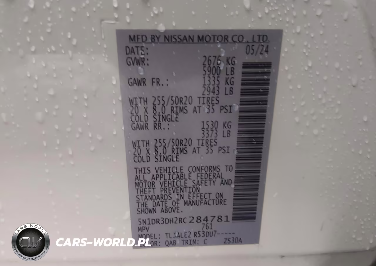 2024 Nissan Pathfinder Platinum Fwd VIN:5N1DR3DH2RC284781 - 9