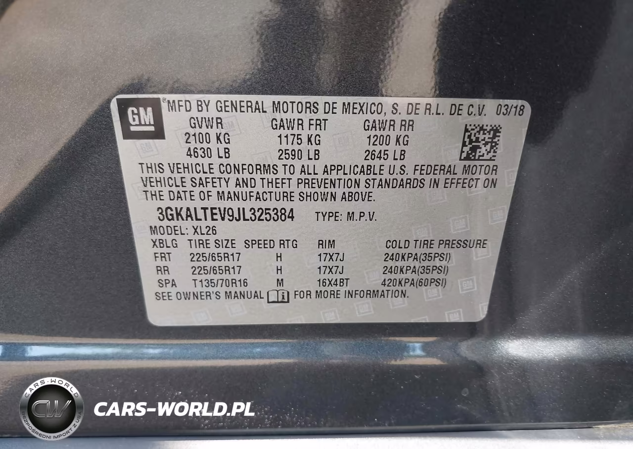 2018 GMC Terrain Sle VIN:3GKALTEV9JL325384 - 9