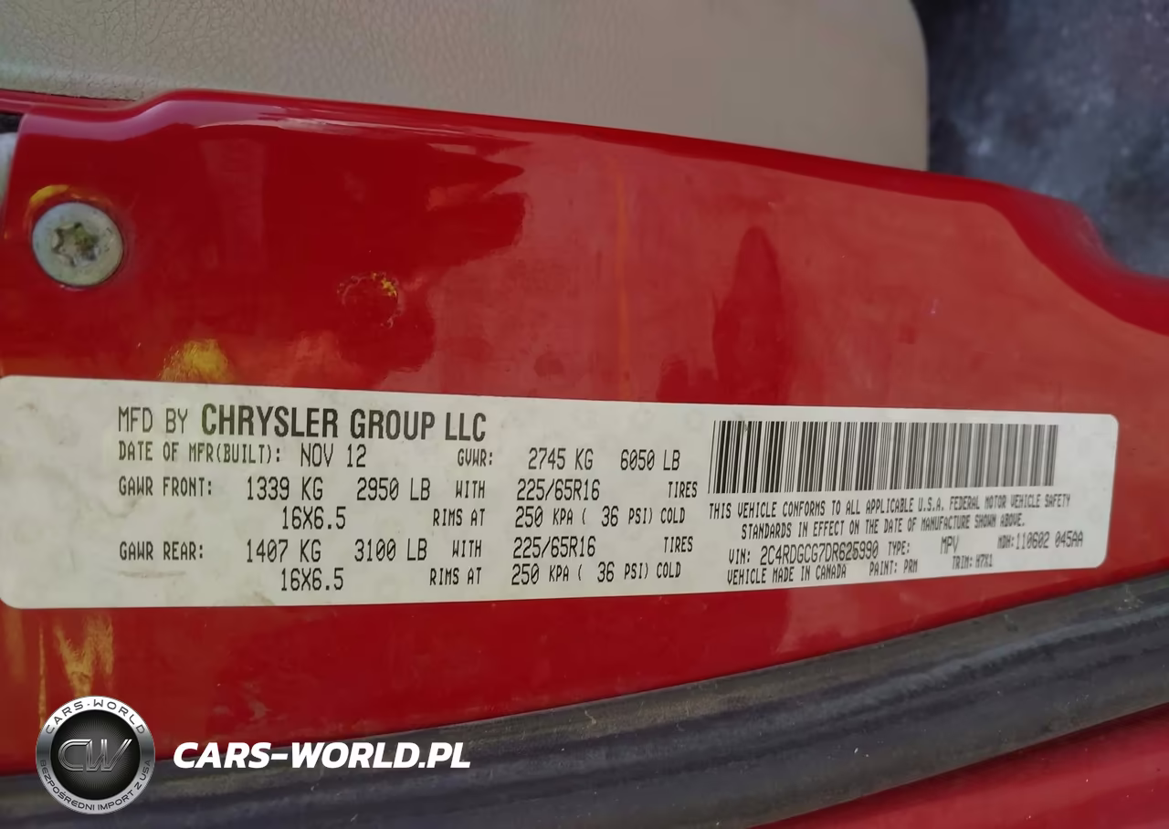 2013 Dodge Grand Caravan Sxt VIN:2C4RDGCG7DR625990 - 9