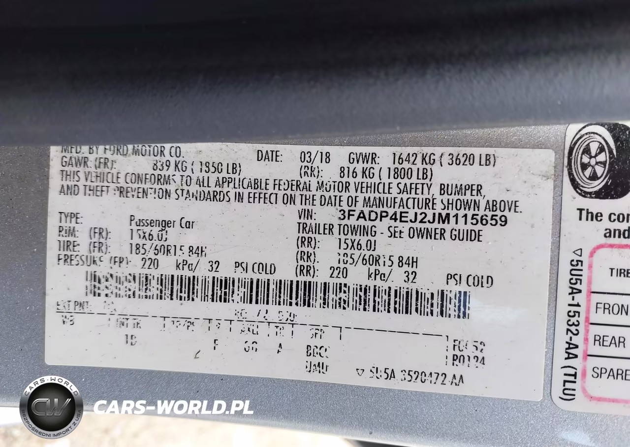2018 Ford Fiesta Se VIN:3FADP4EJ2JM115659 - 9