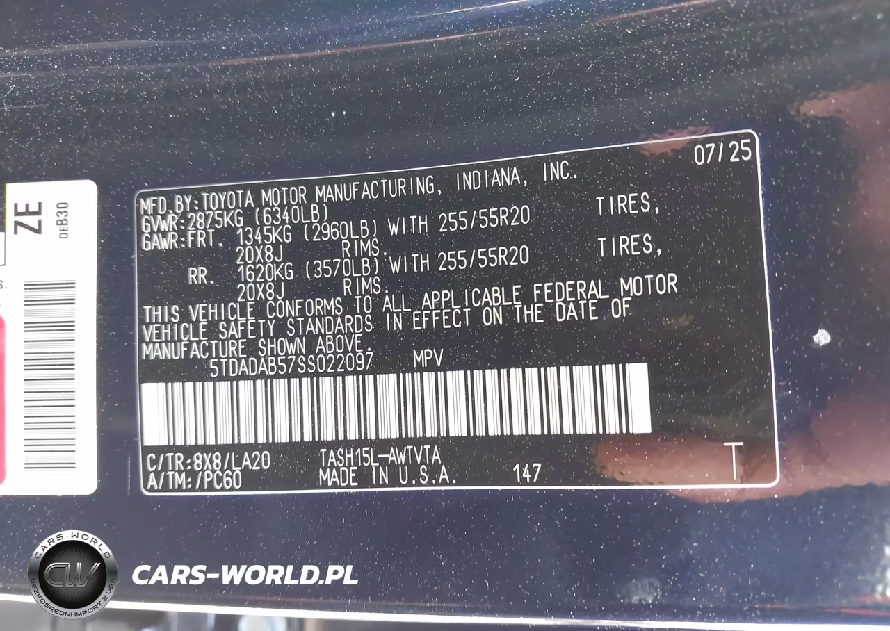 2025 Toyota Grand Highlander Hybrid Limited Max VIN:5TDADAB57SS022097 - 9