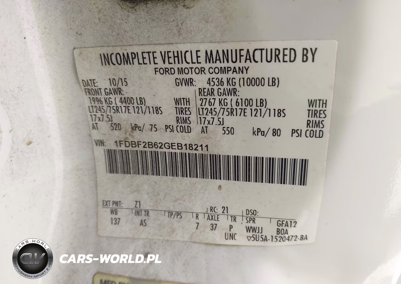 2016 Ford F-250 Xl VIN:1FDBF2B62GEB18211 - 9