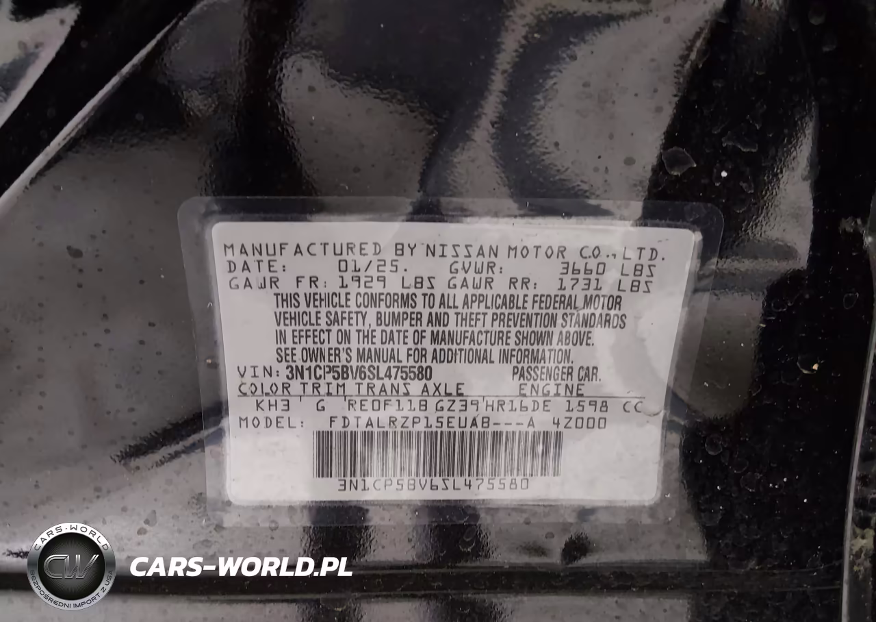 2025 Nissan Kicks Play S VIN:3N1CP5BV6SL475580 - 9