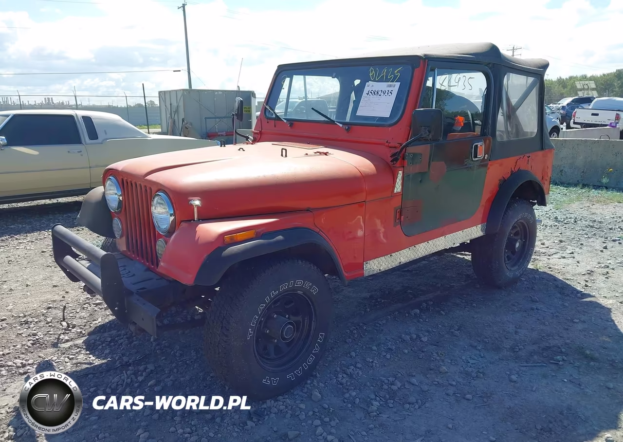 1986 Jeep Jeep Cj7 VIN:1JCCM87E7GT100198 - 2