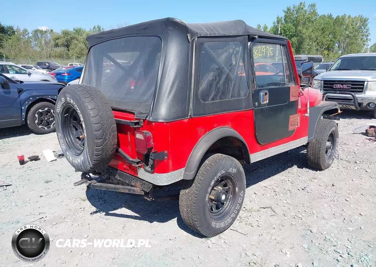 1986 Jeep Jeep Cj7 VIN:1JCCM87E7GT100198 - 4