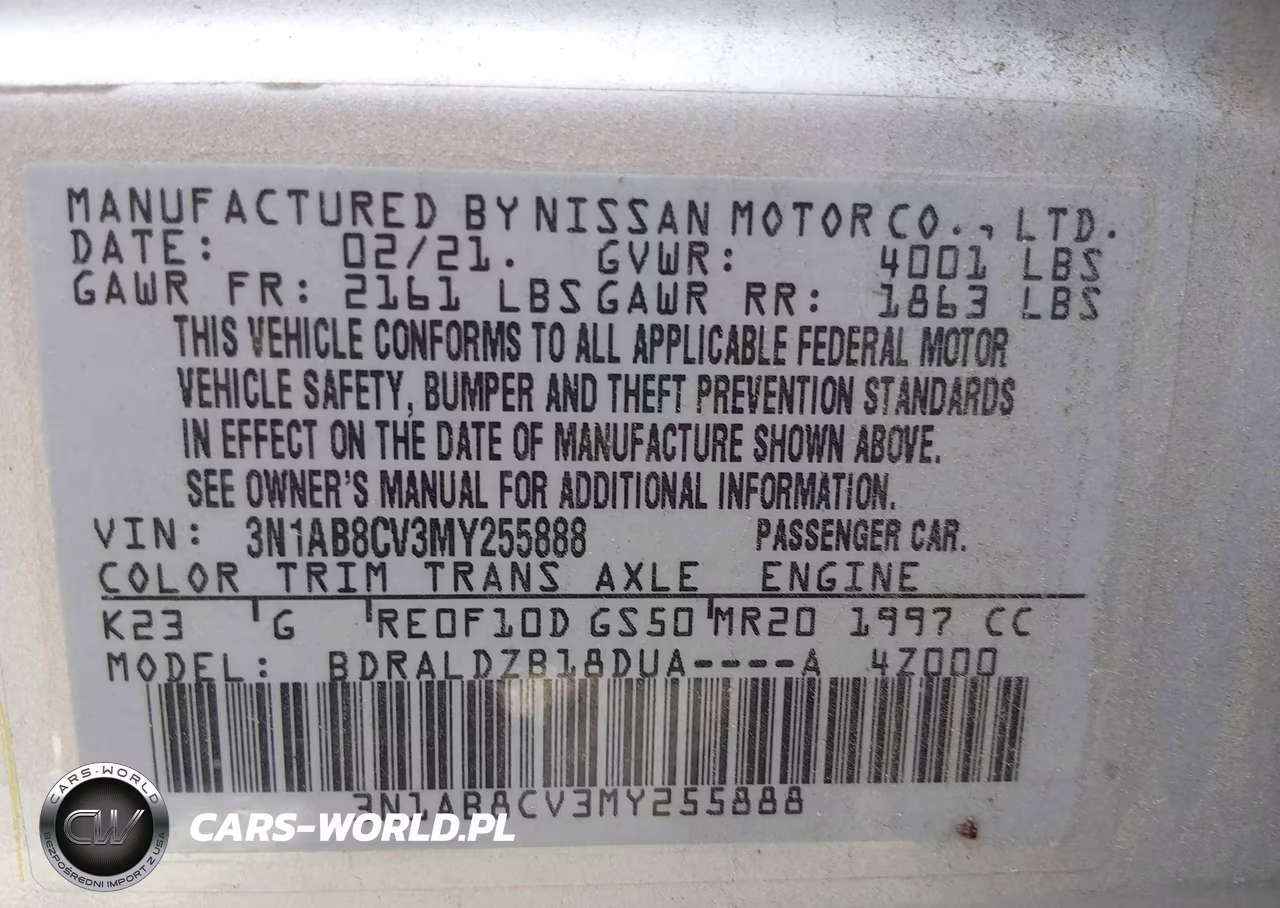 2021 Nissan Sentra Sv Xtronic Cvt VIN:3N1AB8CV3MY255888 - 9