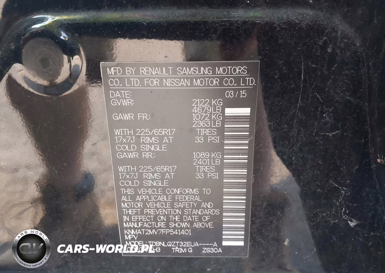 2015 Nissan Rogue S-Sl-Sv VIN:KNMAT2MV7FP541401 - 9