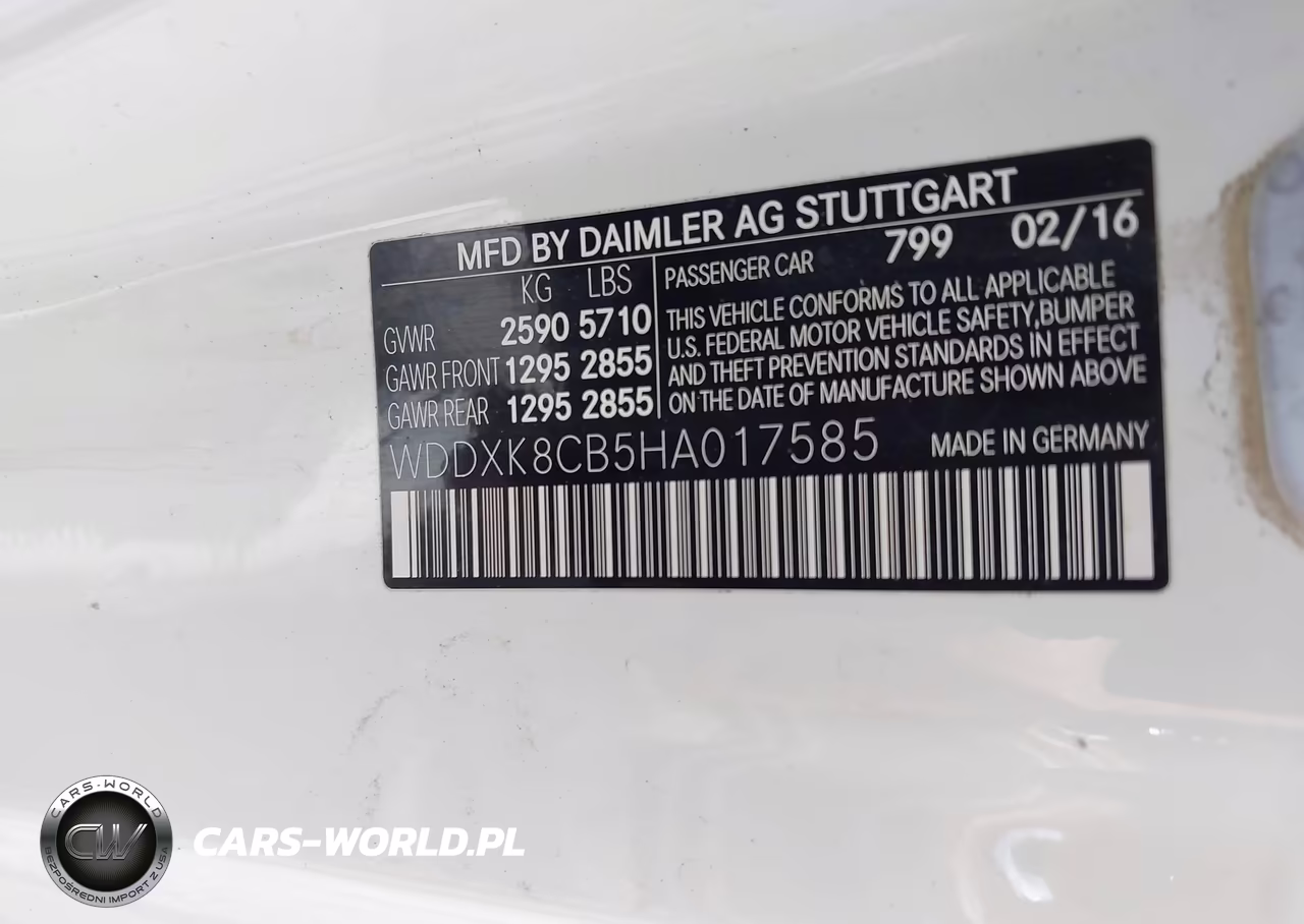 2017 Mercedes-Benz S 550 VIN:WDDXK8CB5HA017585 - 9