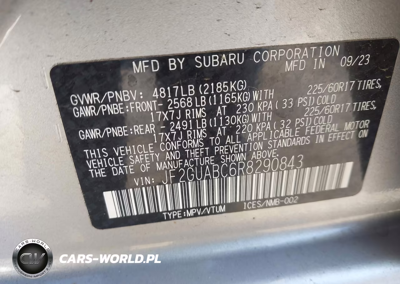 2024 Subaru Crosstrek VIN:JF2GUABC6R8290843 - 9