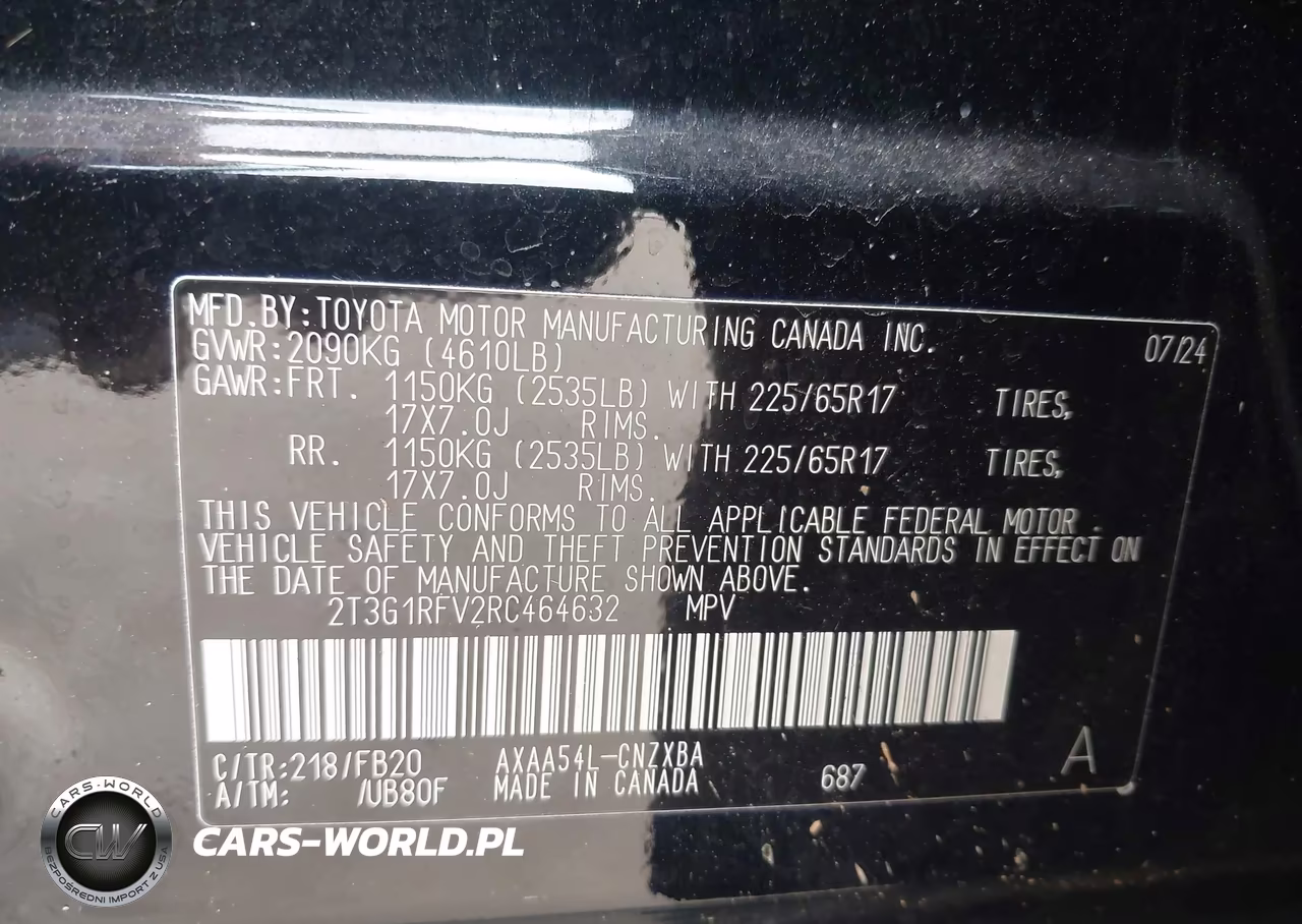2024 Toyota Rav4 Le VIN:2T3G1RFV2RC464632 - 9