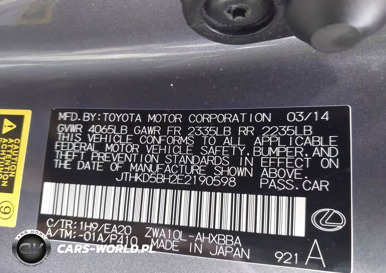 2014 Lexus Ct 200H VIN:JTHKD5BH2E2190598 - 9