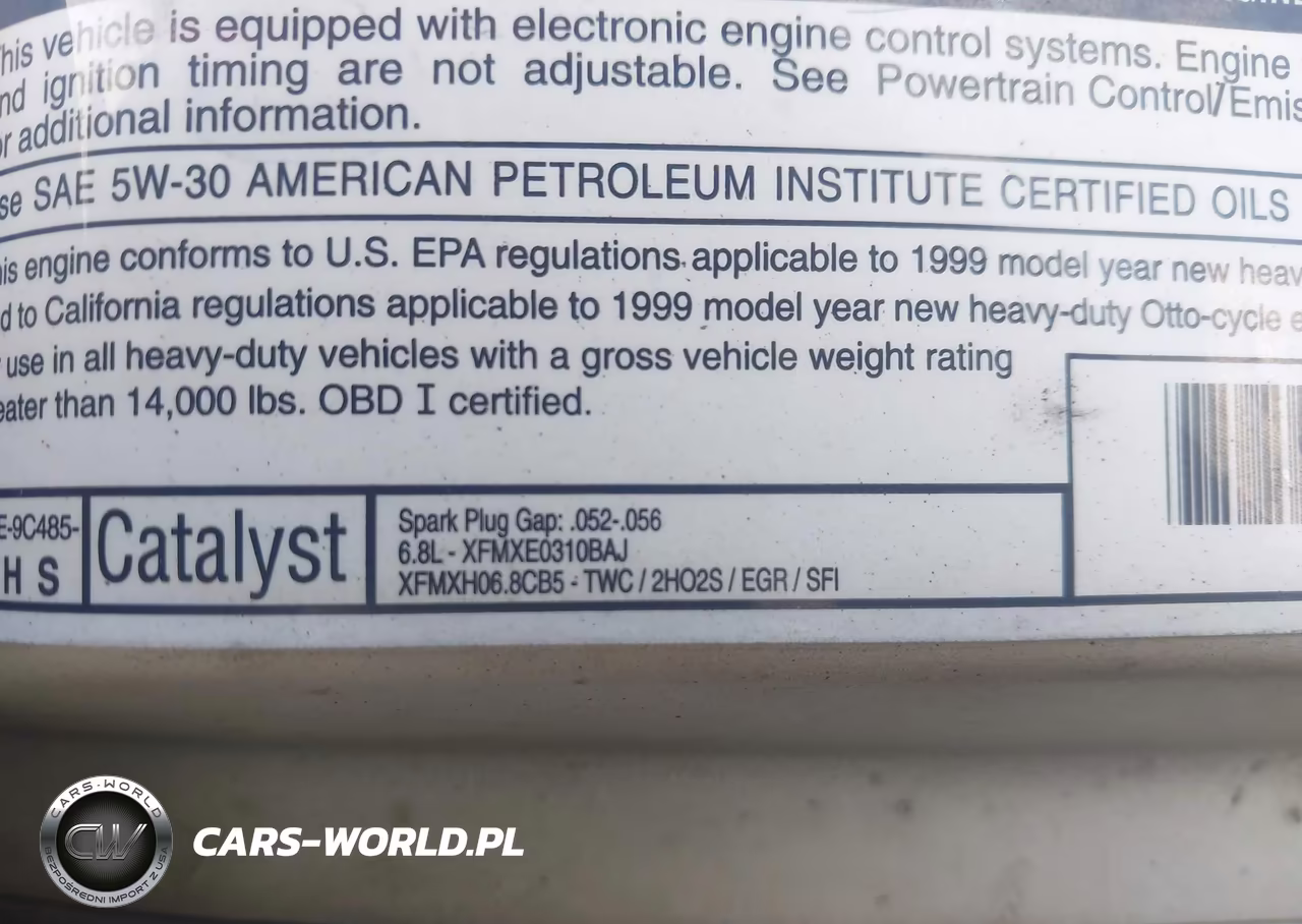1999 Ford Econoline E450 Super Duty Cutwy Rv VIN:1FDXE40S4XHA03838 - 12