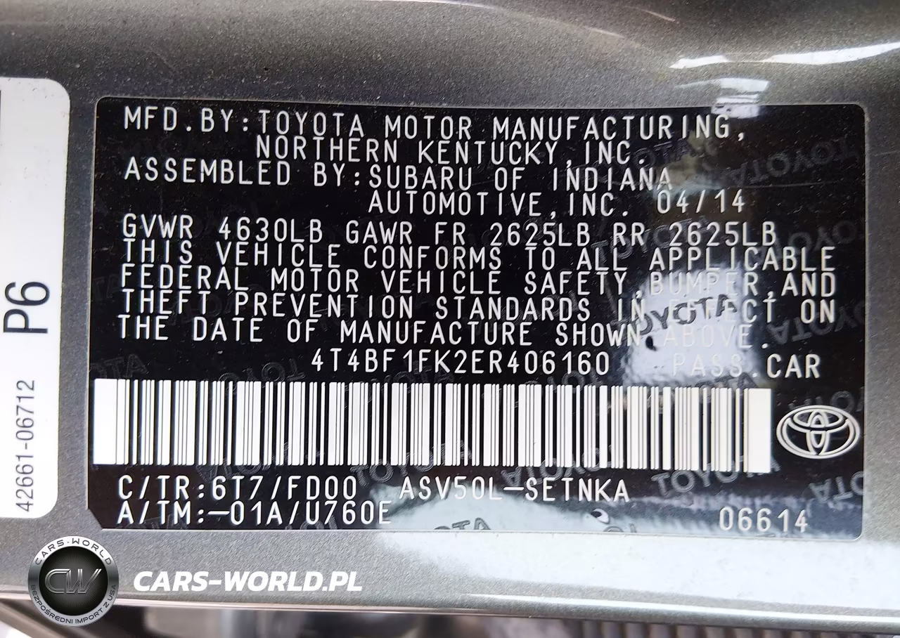 2014 Toyota Camry Le VIN:4T4BF1FK2ER406160 - 9