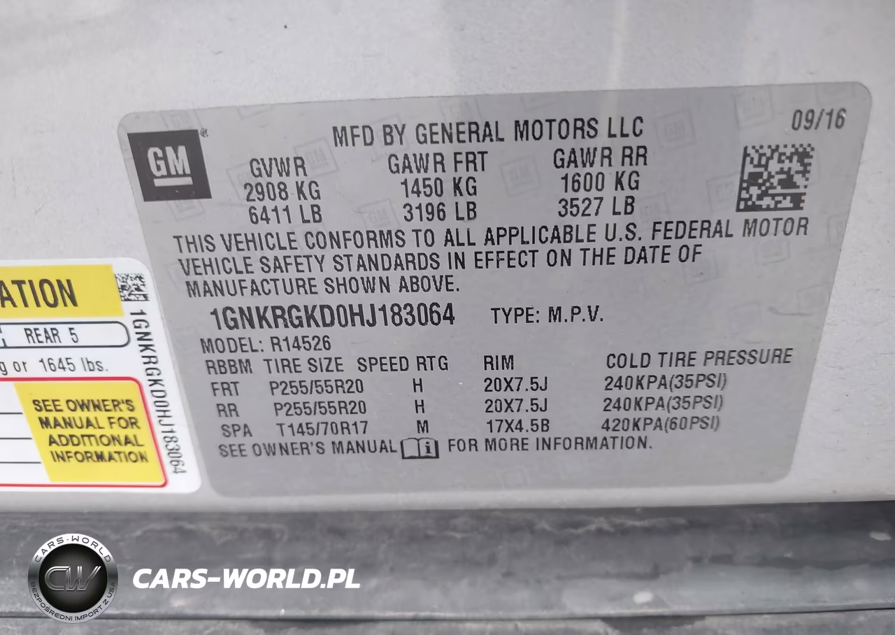 2017 Chevrolet Traverse Lt VIN:1GNKRGKD0HJ183064 - 9