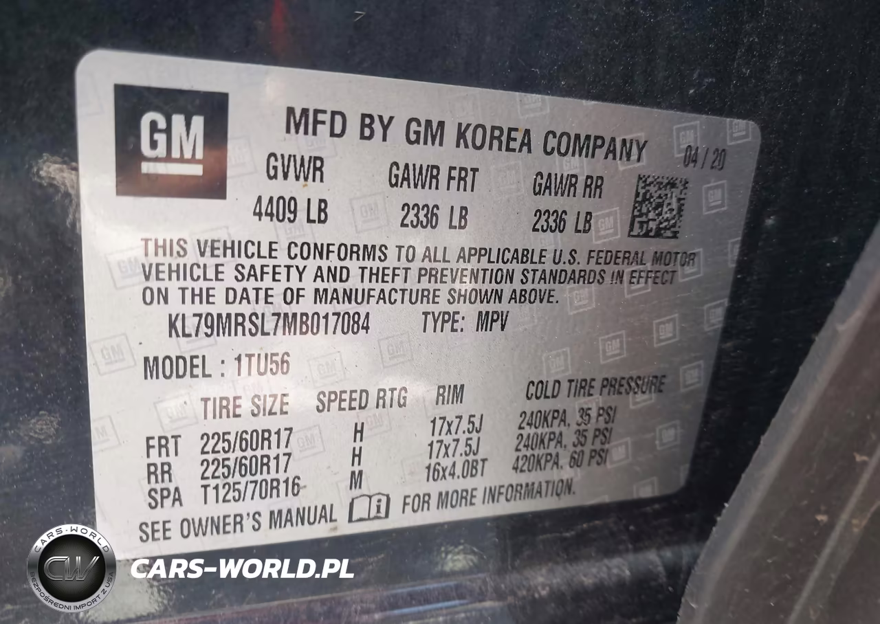 2021 Chevrolet Trailblazer Awd Lt VIN:KL79MRSL7MB017084 - 9