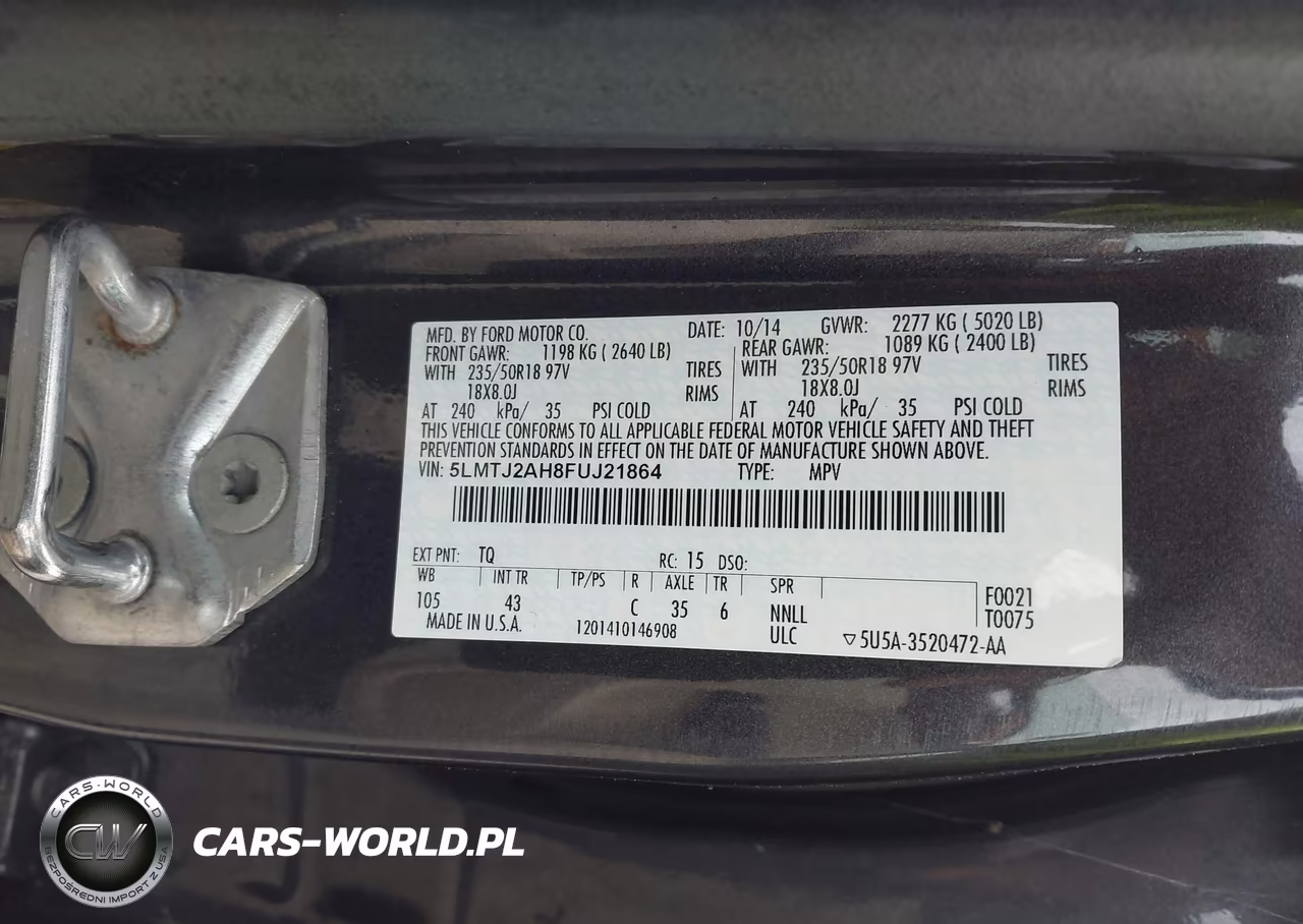 2015 Lincoln Mkc VIN:5LMTJ2AH8FUJ21864 - 9