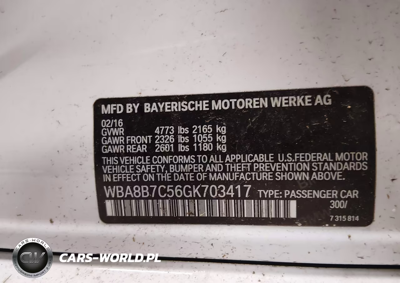 2016 BMW 340I xDrive VIN:WBA8B7C56GK703417 - 9