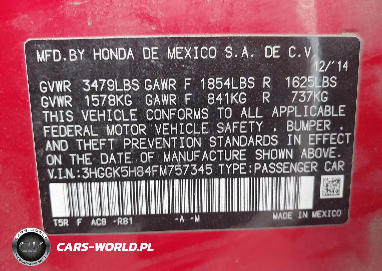 2015 Honda Fit Ex-Ex-L VIN:3HGGK5H84FM757345 - 9
