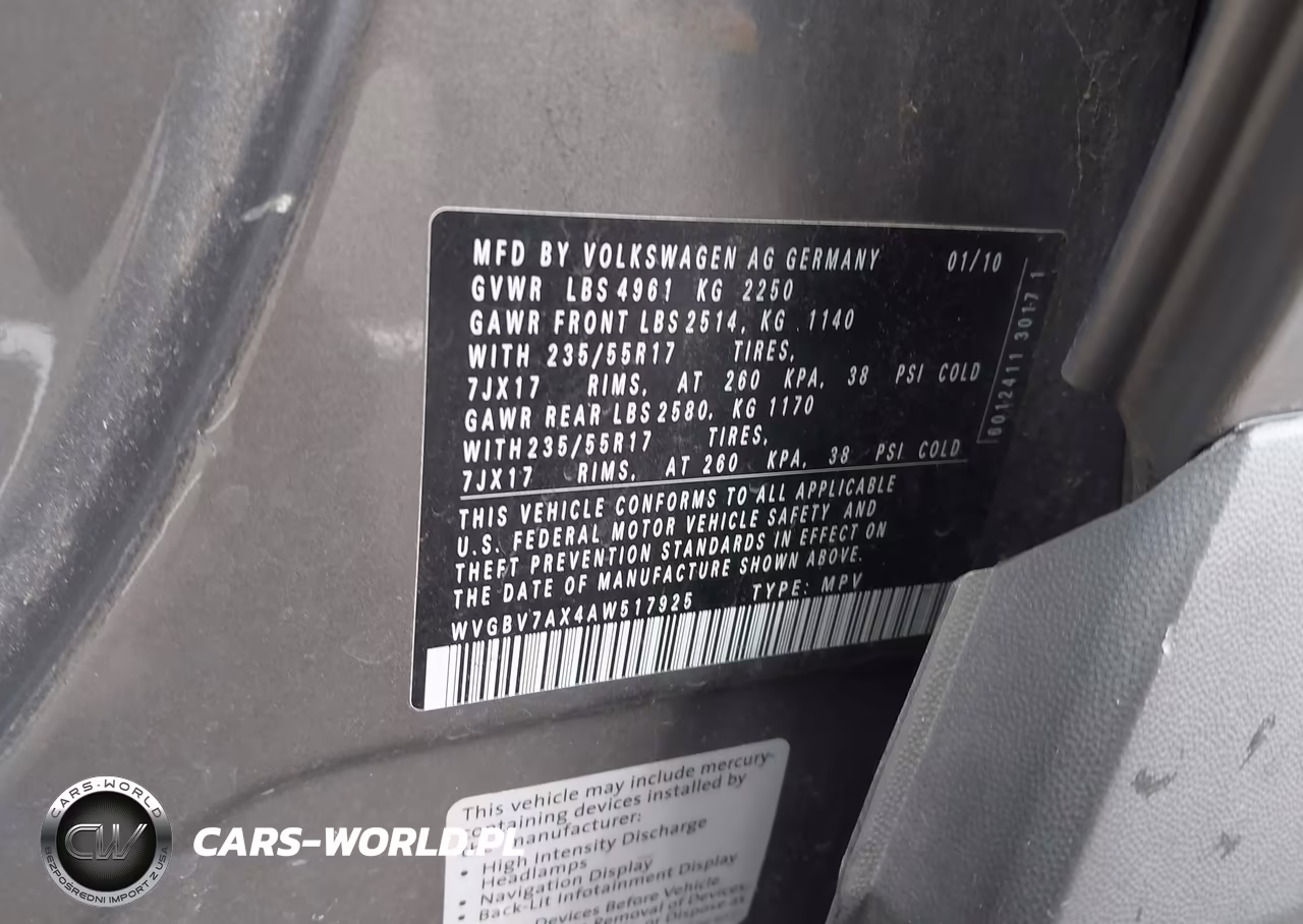 2010 Volkswagen Tiguan Wolfsburg Edition VIN:WVGBV7AX4AW517925 - 9