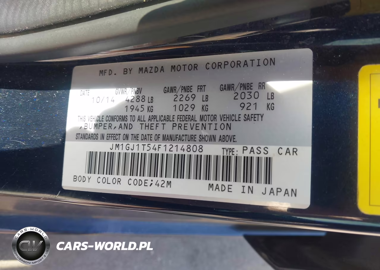 2015 Mazda Mazda6 I Touring VIN:JM1GJ1T54F1214808 - 9