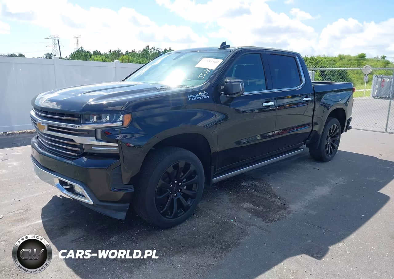 2021 Chevrolet Silverado C1500 High Country VIN:1GCPWFET5MZ291843 - 2