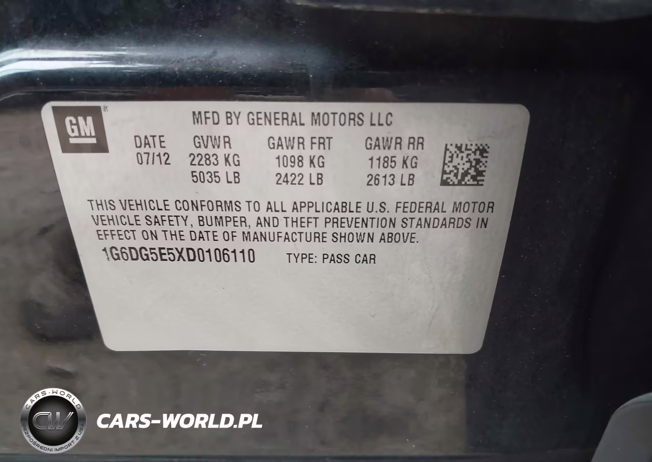 2013 Cadillac Cts Luxury VIN:1G6DG5E5XD0106110 - 9