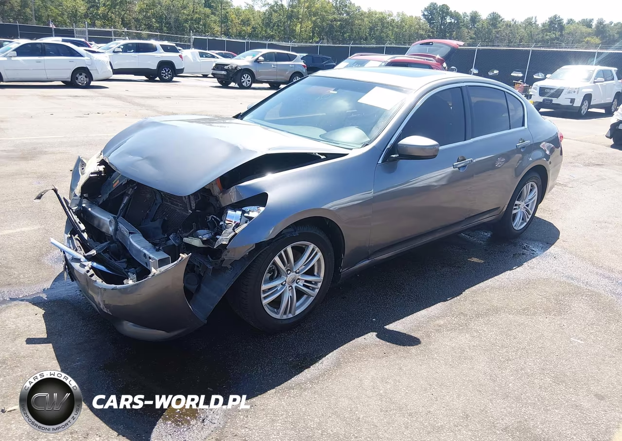 2012 Infiniti G25X VIN:JN1DV6AR0CM861245 - 2
