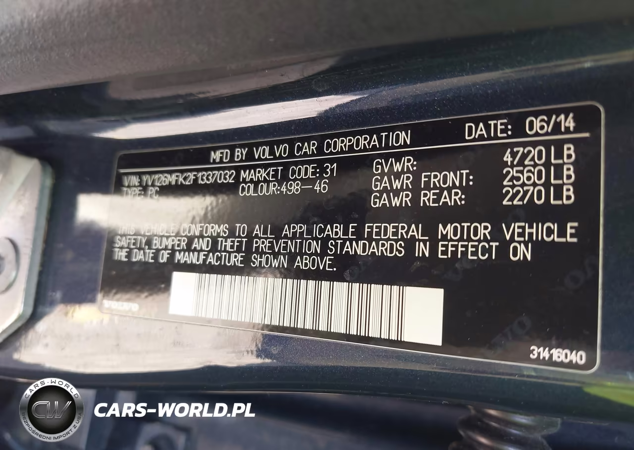 2015 Volvo S60 T5 Premier VIN:YV126MFK2F1337032 - 9
