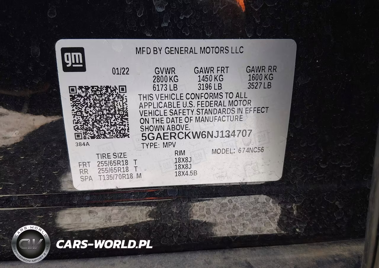 2022 Buick Enclave Fwd Premium VIN:5GAERCKW6NJ134707 - 9