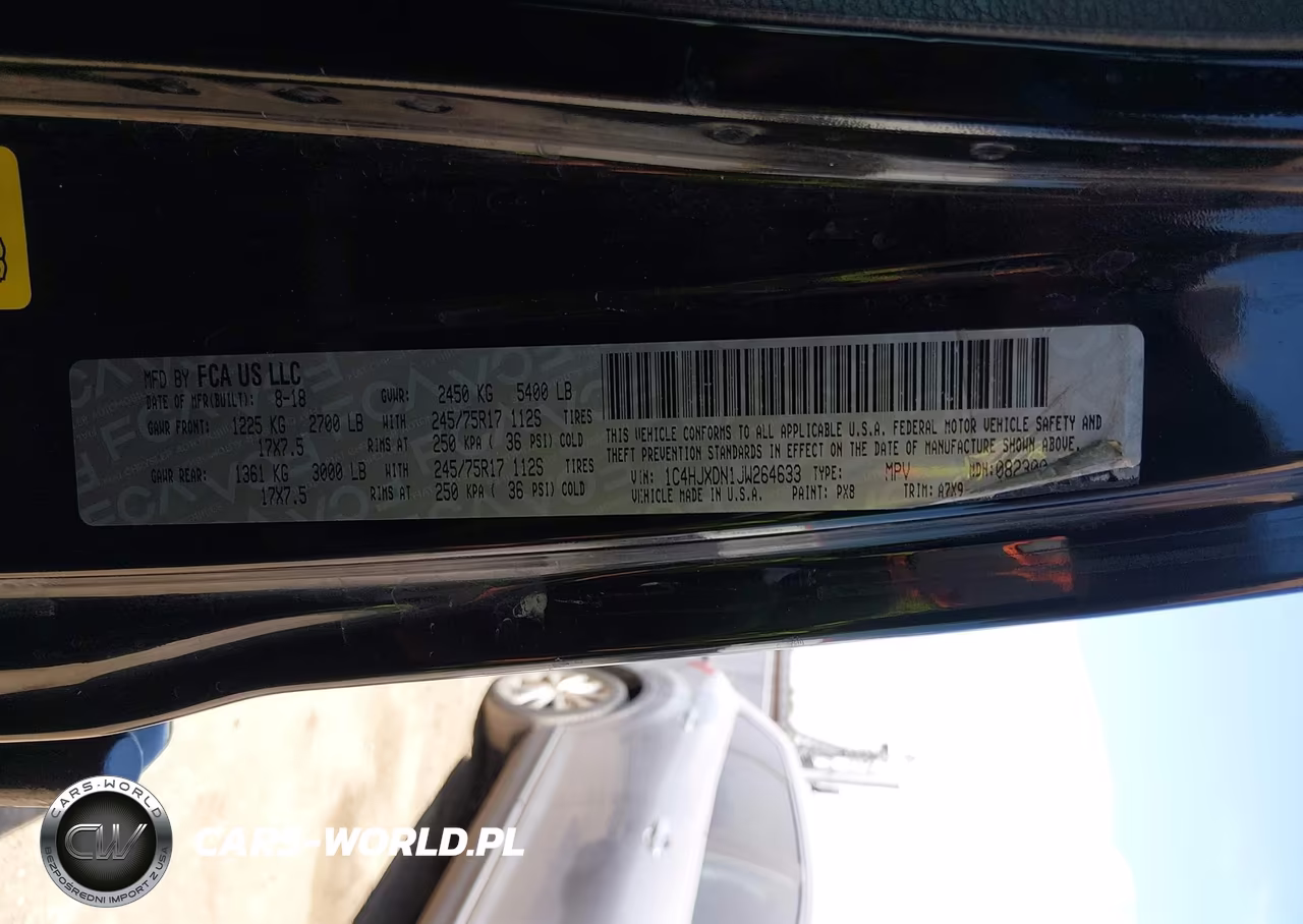 2018 Jeep Wrangler Unlimited Sport 4X4 VIN:1C4HJXDN1JW264633 - 9