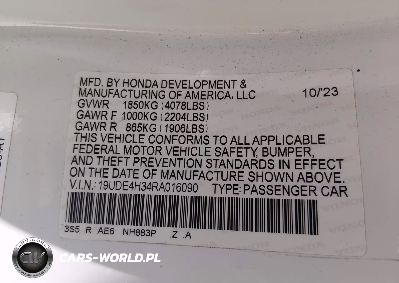 2024 Acura Integra A-Spec VIN:19UDE4H34RA016090 - 9