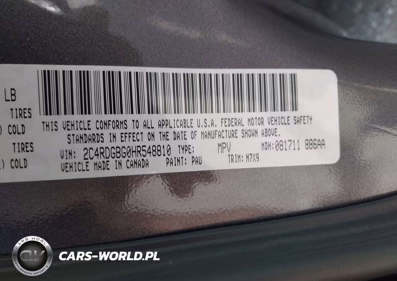 2017 Dodge Grand Caravan Se Plus VIN:2C4RDGBG0HR548810 - 9